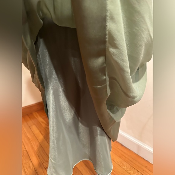 Ann Taylor NWT Maas Green Midi Strapless Dress Sz 16 iZipper And Closure on Side - Picture 8 of 16